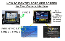 Load image into Gallery viewer, FORD – REVERSE CAMERA SYNC  INTERFACE PACKAGE
